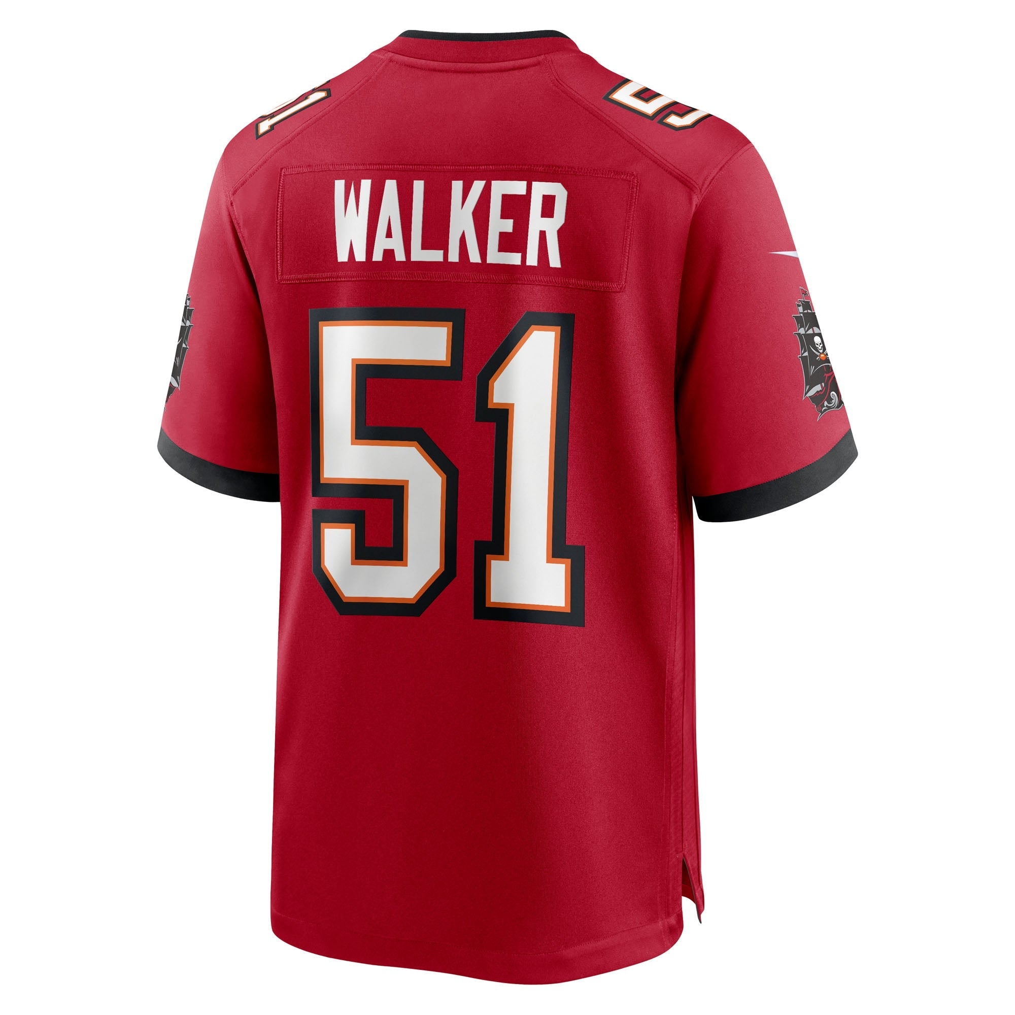 Tampa Bay Buccaneers David Walker Red Team Game Jersey