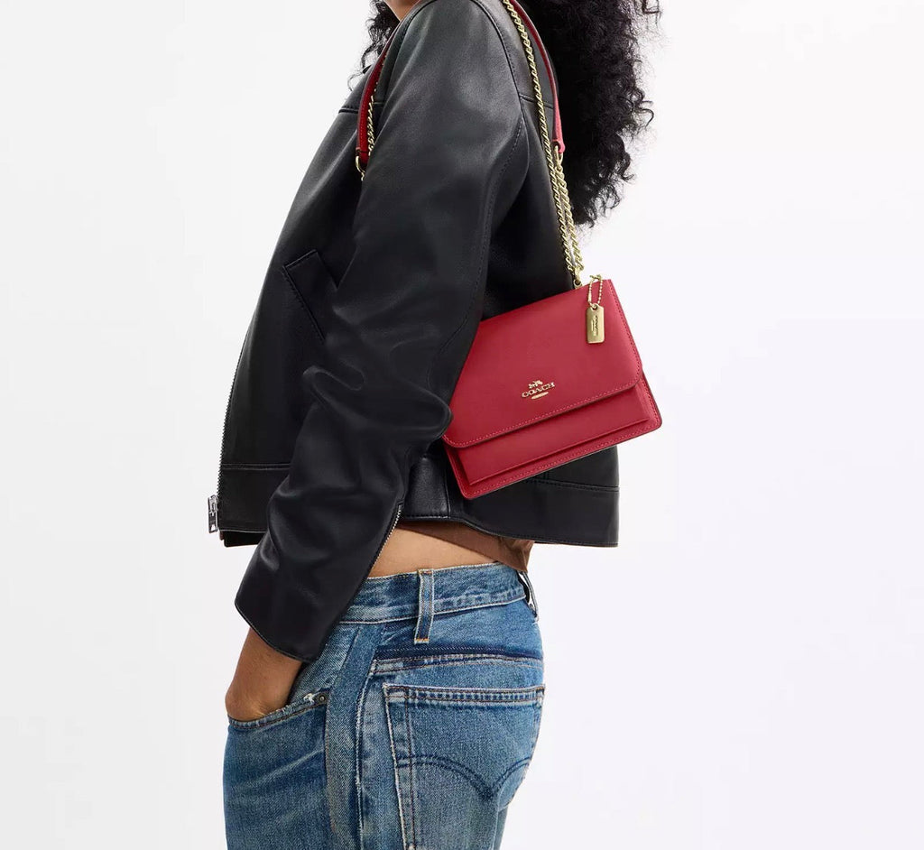 Coach Mini Klare Leather Crossbody Bag In Red