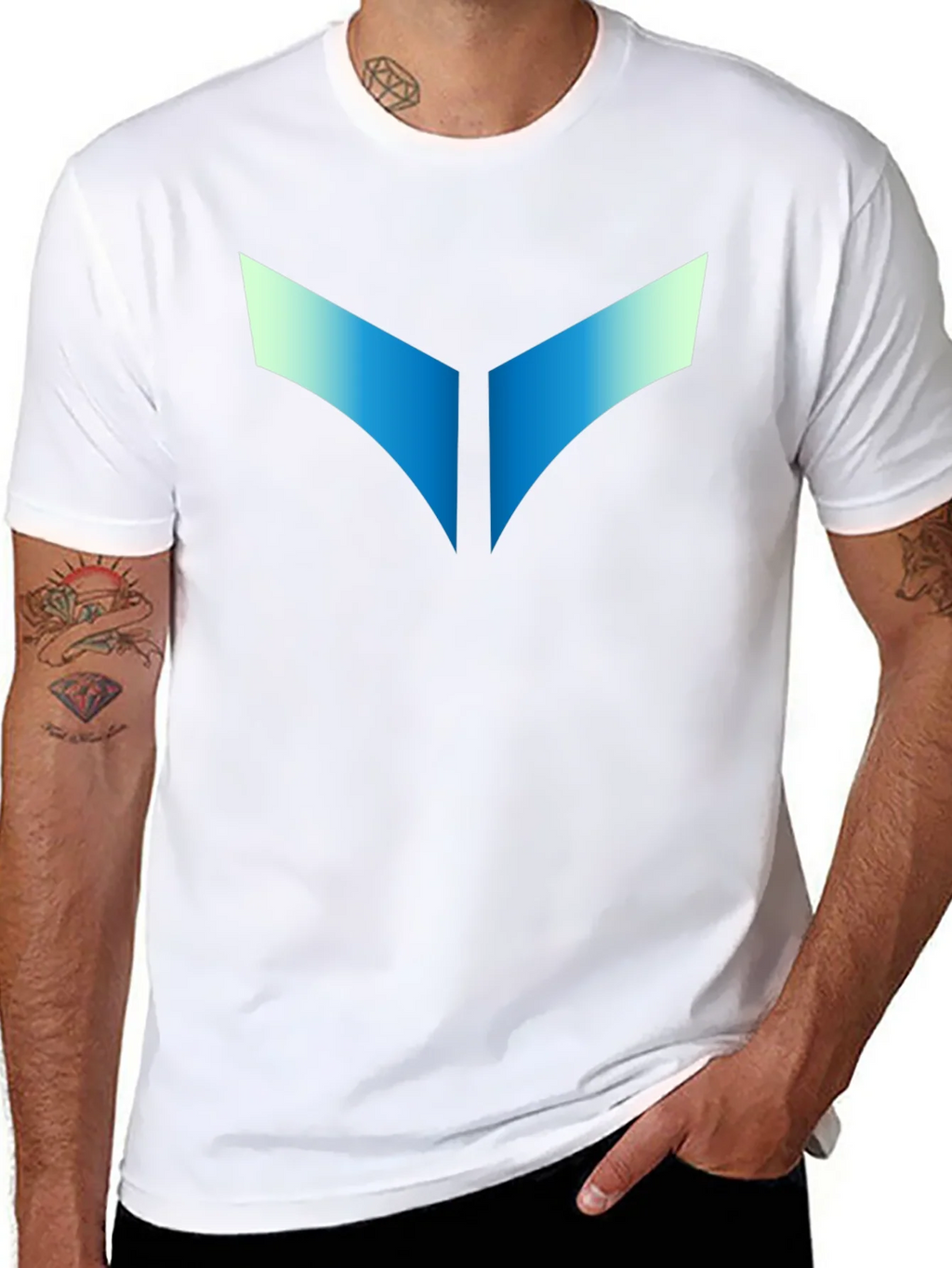 Geometric Graphic Black T-Shirt - Modern Style