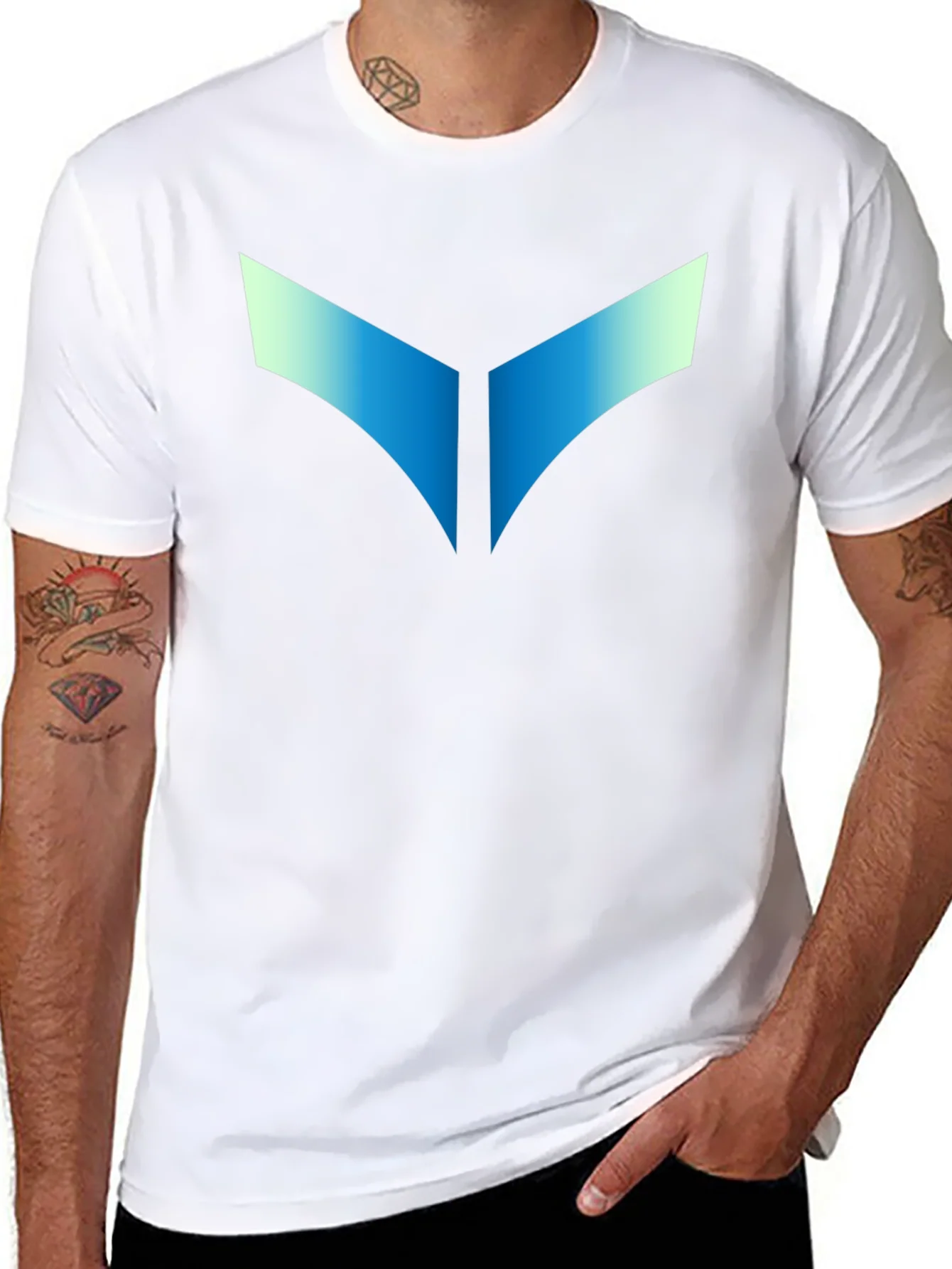 Geometric Graphic Black T-Shirt - Modern Style