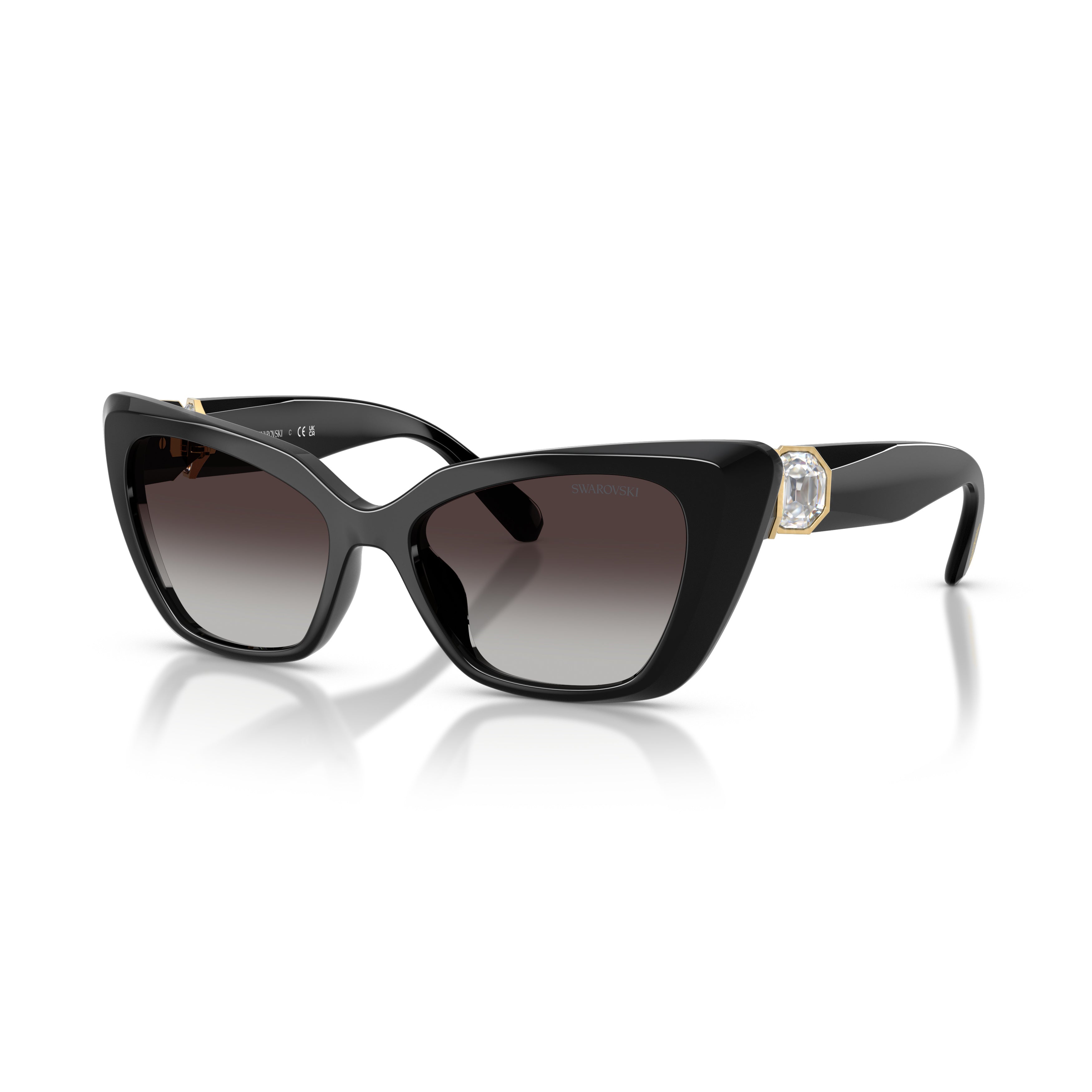 0Sk6047 Cat-Eye Sunglasses with Crystal Embellishments