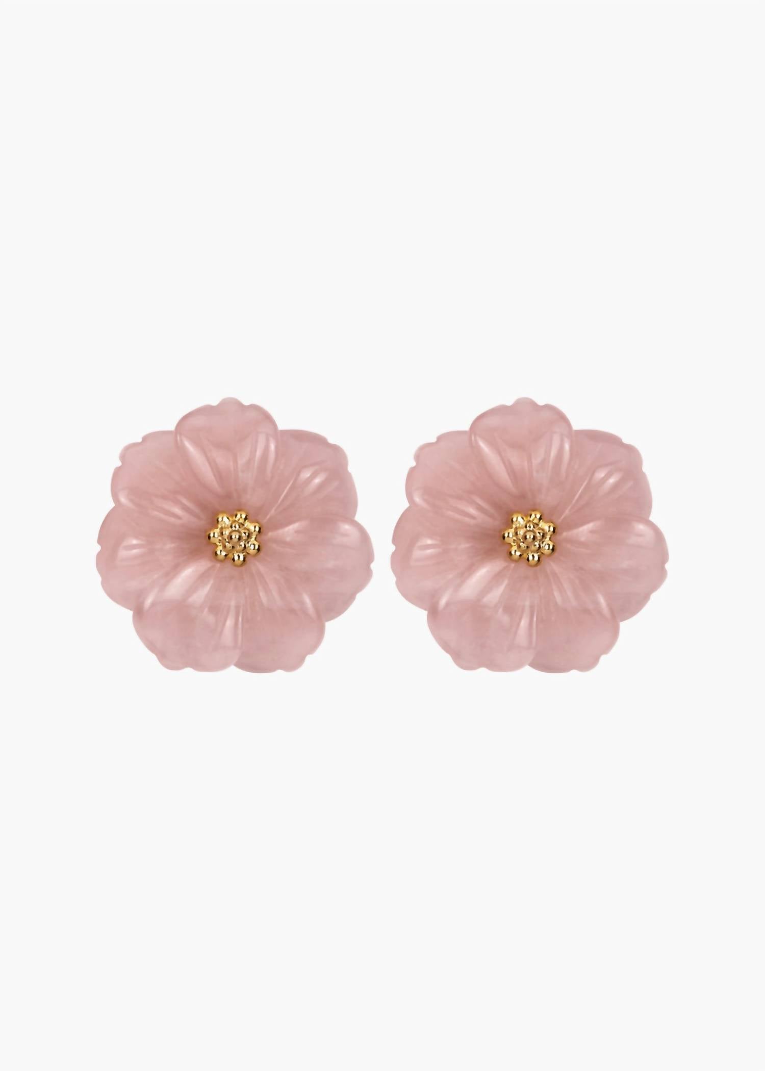 Women's Wynne Earrings In Rose Quartz