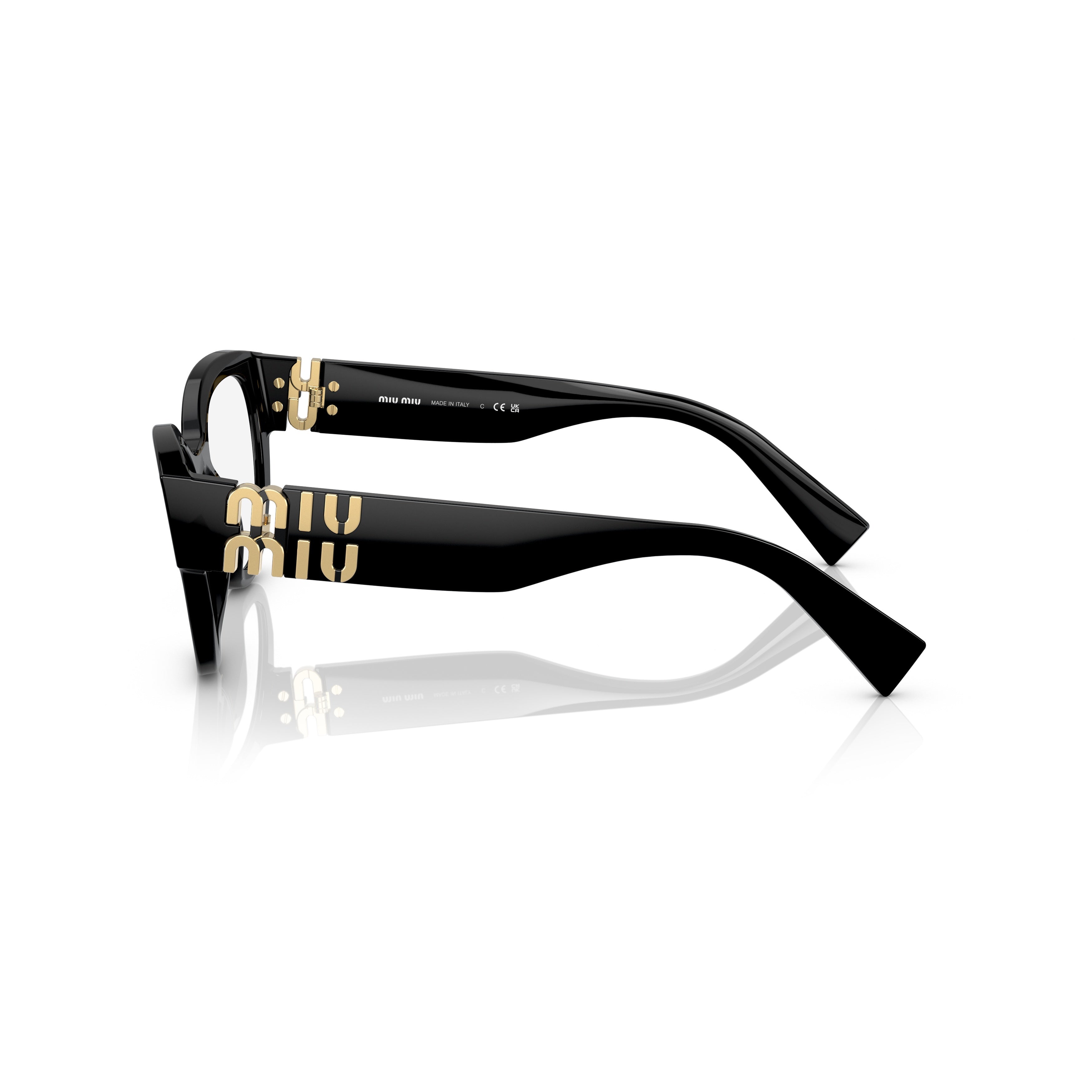 0Mu 01Vv Cat-Eye Sunglasses with Gold-Tone Logo Detail