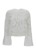 White Crochet Lace Top