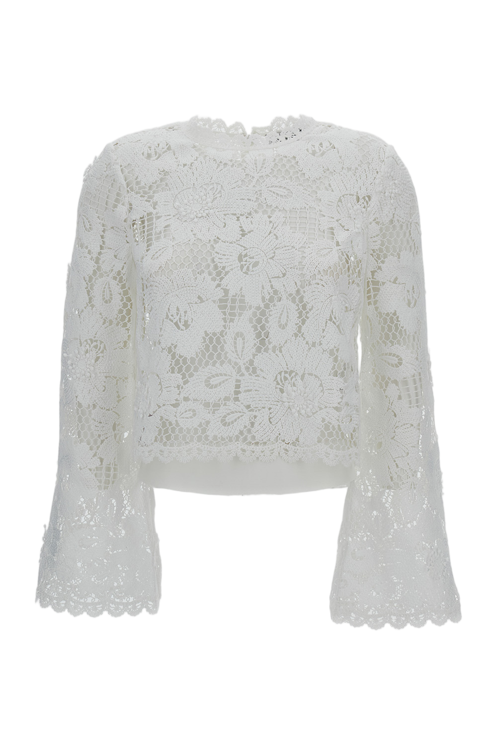 White Crochet Lace Top