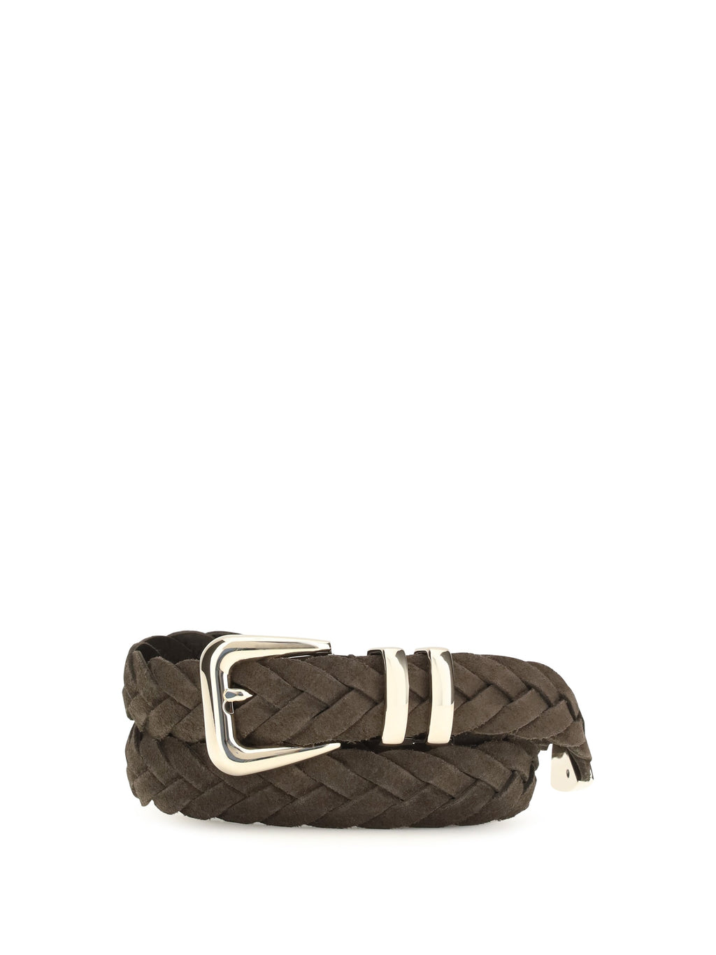 Brunello Cucinelli Men Leather Woven Belt