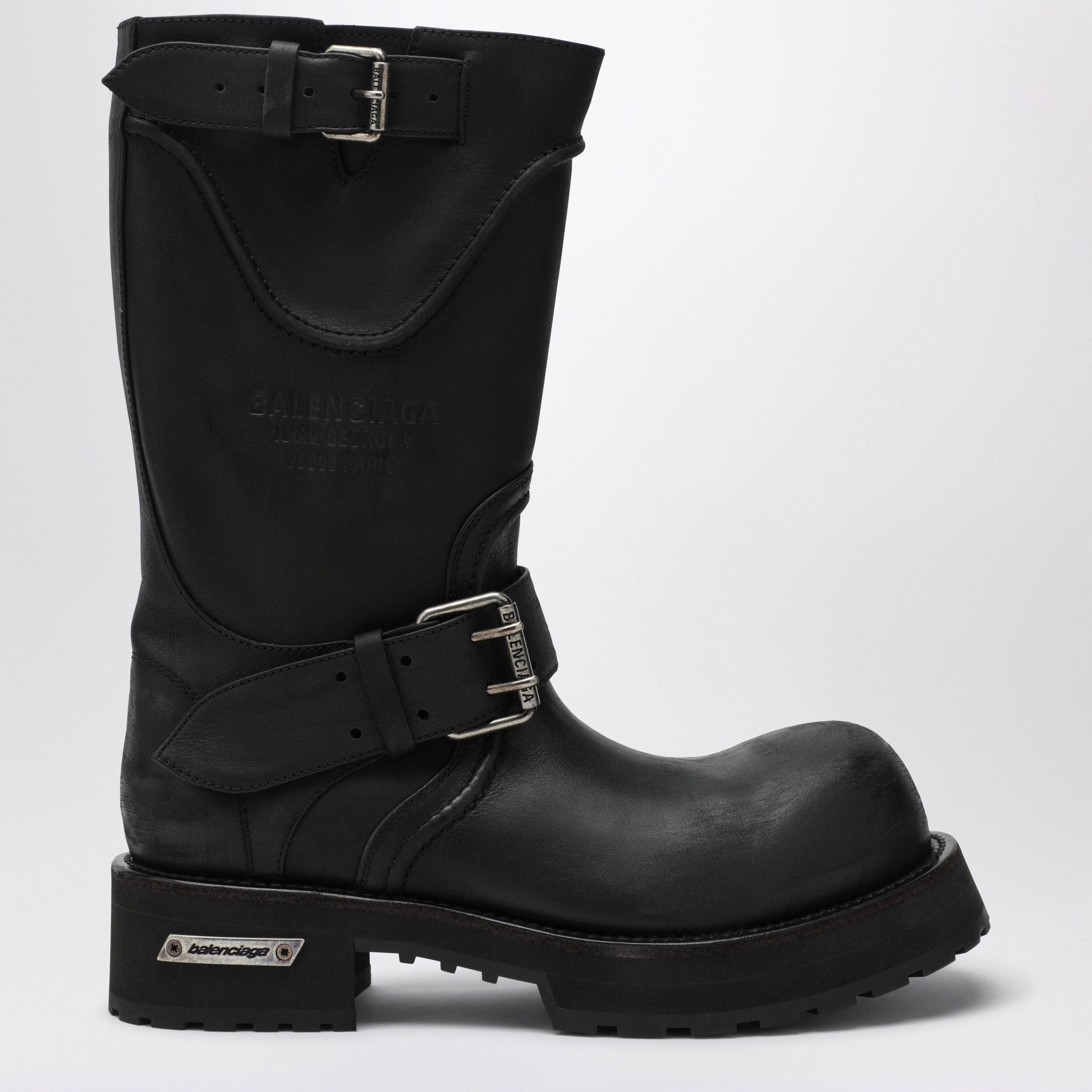 Balenciaga Venom Black Calfskin Boots Women