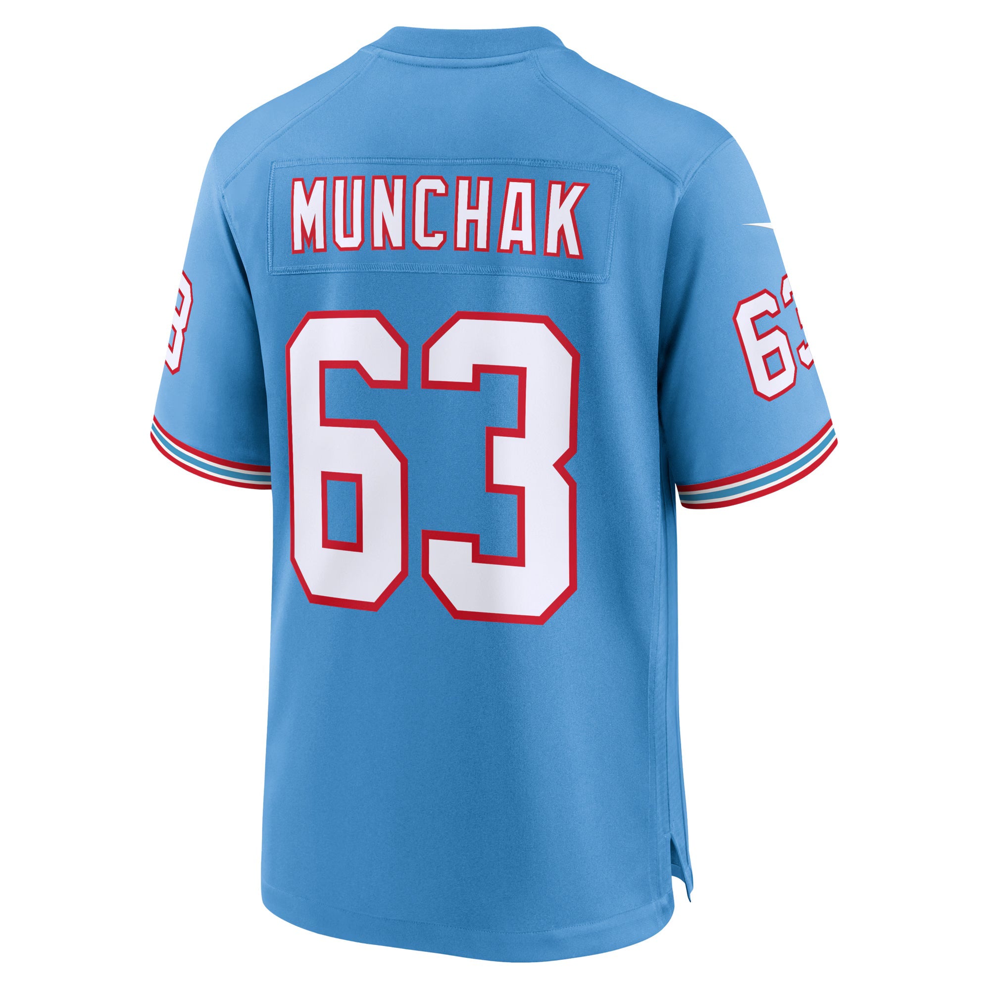 Tennessee Titans Mike Munchak Light Blue Retired Player Alternate Game Jersey