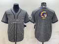 Men's Los Angeles Rams Gray Game Jersey1
