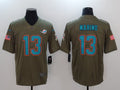 Men's Miami Dolphins Dan Marino #13 Brown Authentic Game jersey