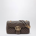 Gucci Medium Gg Marmont Shoulder Bag In Taupe Leather Women