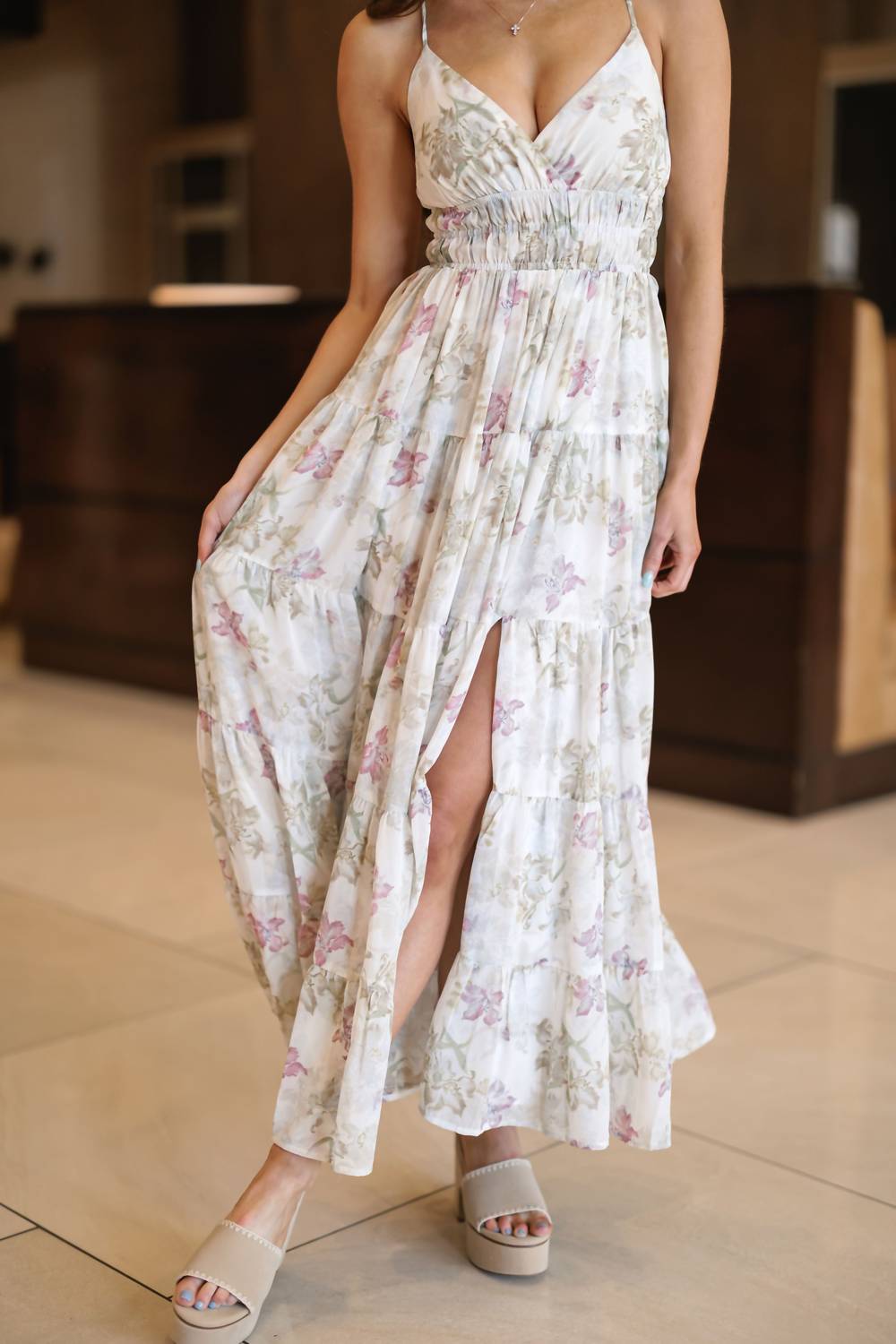 Aaliyah Dress In White