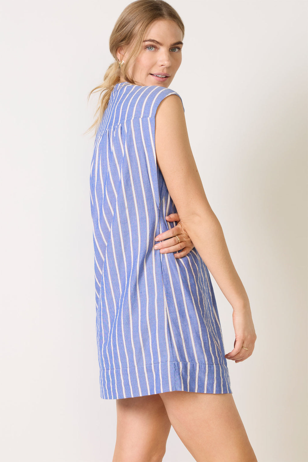 Women's Nell Kaftan Sleeveless Stripe Shift