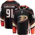 Men's Anaheim Ducks Leo Carlsson #91 Black Home Breakaway Player jersey