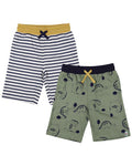 Lilly and Sid 2pk Dizzy Dino/Stripe Short