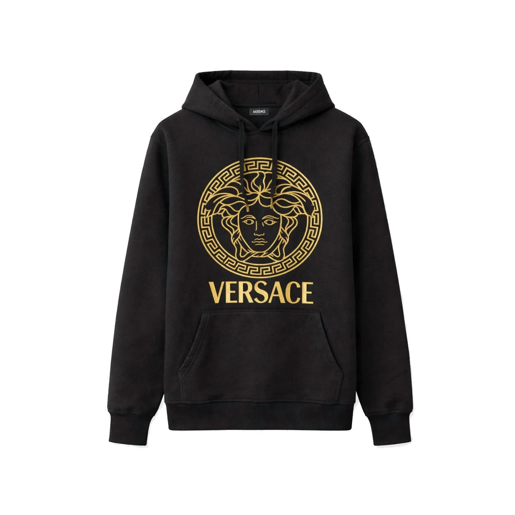 Versace Gold Medusa Logo Hoodie Men