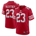 San Francisco 49ers Christian McCaffrey Scarlet Game Player Jersey