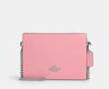 NWT Coach Leather Slim Crossbody Bag In Pink