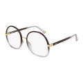 Chloe Eyeglasses Round Full Rim, Brown Gradient Frame And Clear Demo Lens Lens Ch0032O002