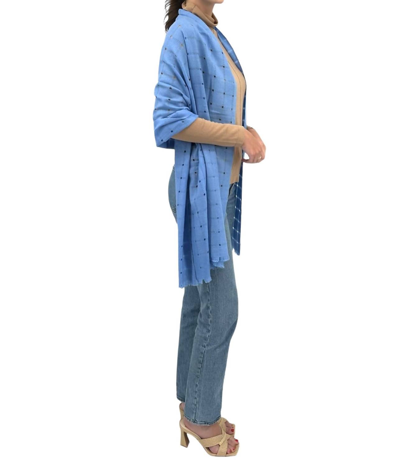 Open Weave Shawl In Como