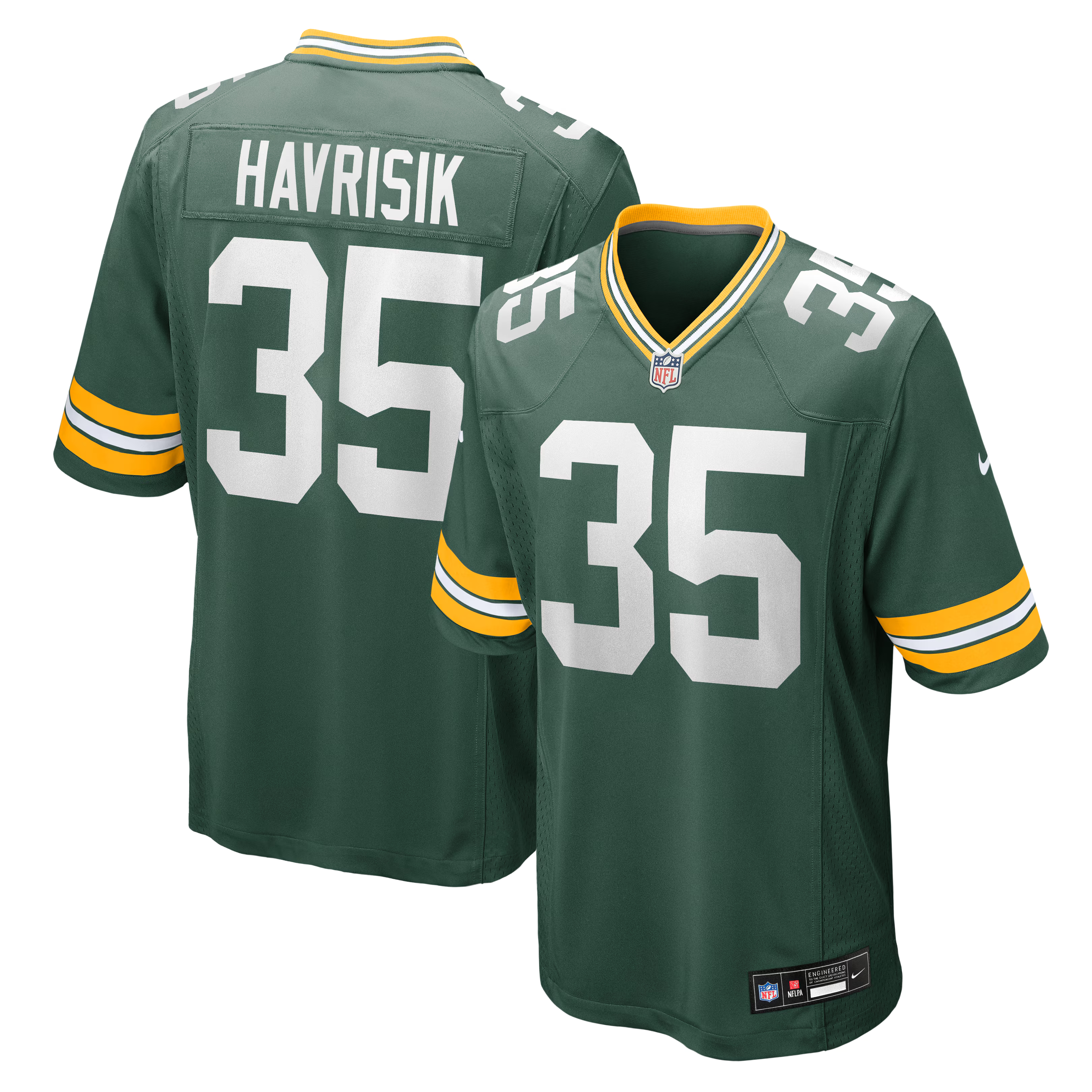 Green Bay Packers Lucas Havrisik Green Team Game Jersey