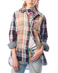 Strasburg Button-Up Shirt In Black/burgundy