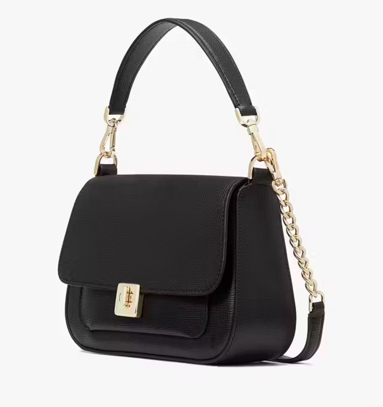 NWT Kate Spade Phoebe Small Flap Leather Crossbody Bag In Black