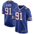 Buffalo Bills Ed Oliver Royal Team Game Player Jersey
