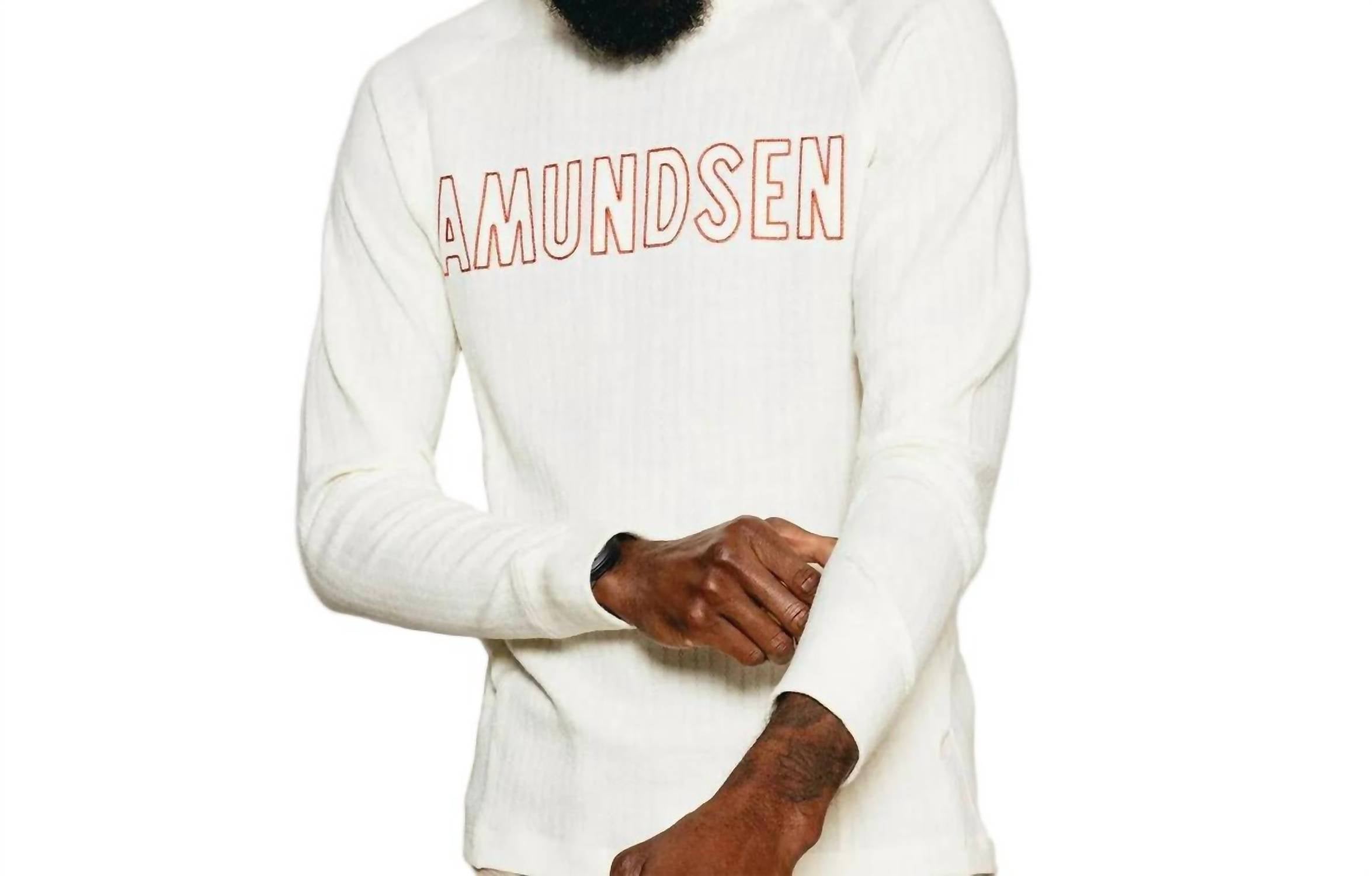 Hero's Hide Crew Neck Jumper In Natural/logo