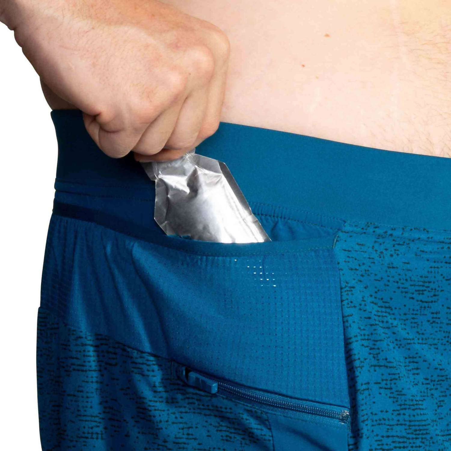 Sherpa 7" 2-In-1 Shorts In Dark Ocean Terrain Print