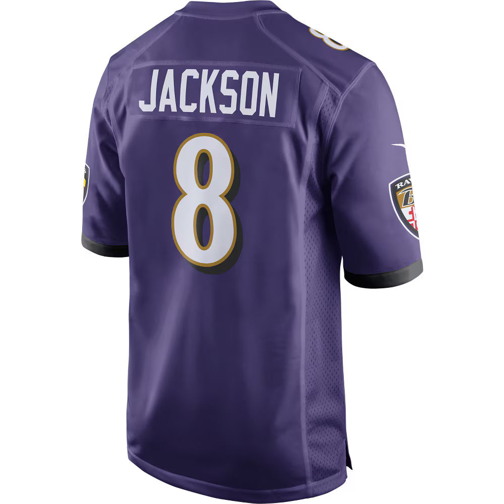 Baltimore Ravens Lamar Jackson Purple Game Player Jersey