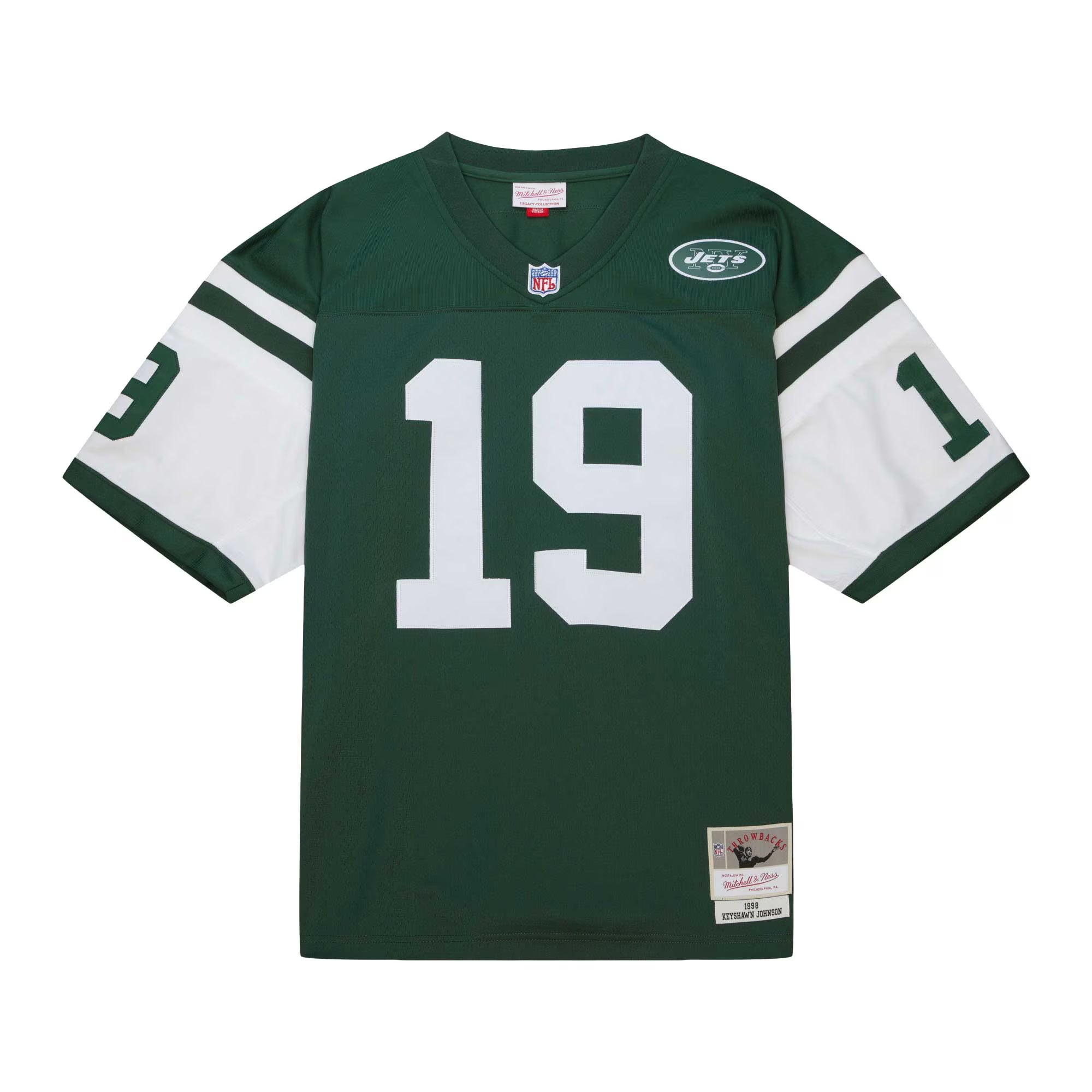 New York Jets Keyshawn Johnson Mitchell & Ness Green Legacy Replica Jersey