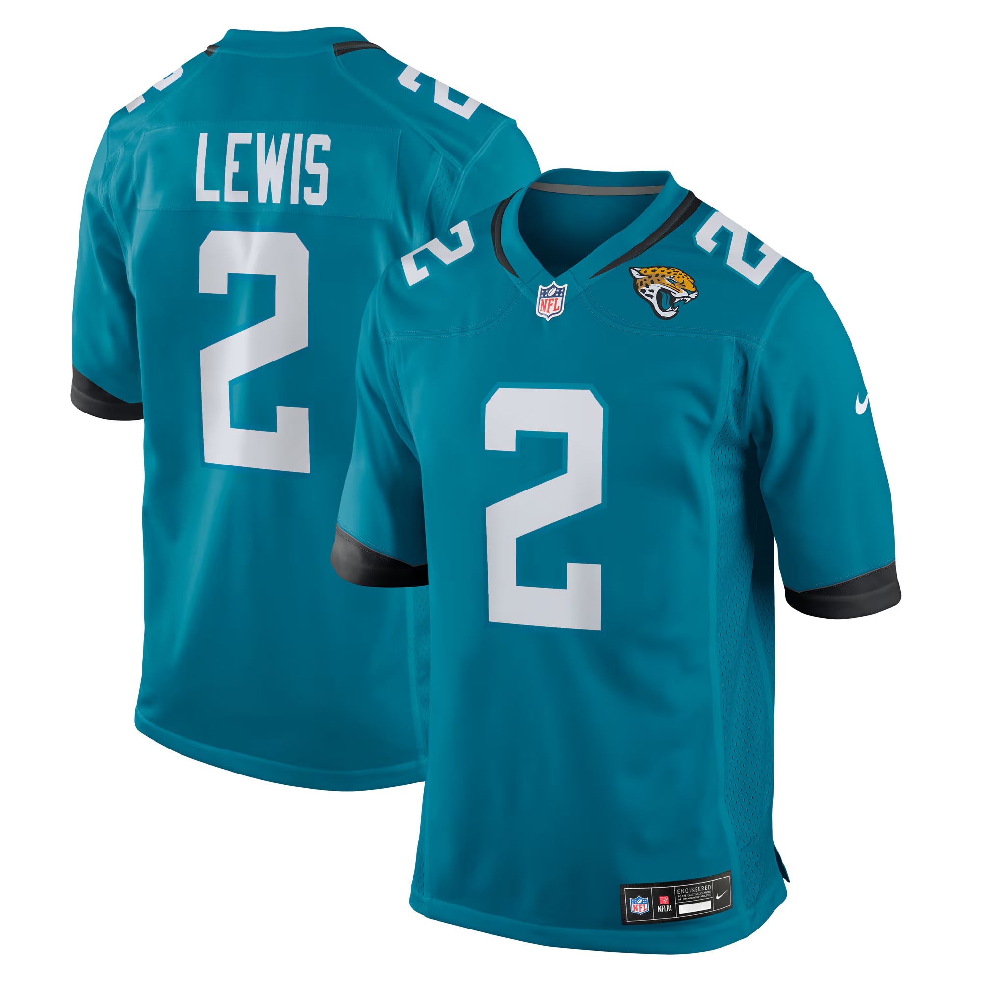 Jacksonville Jaguars Jourdan Lewis Teal Team Game Jersey