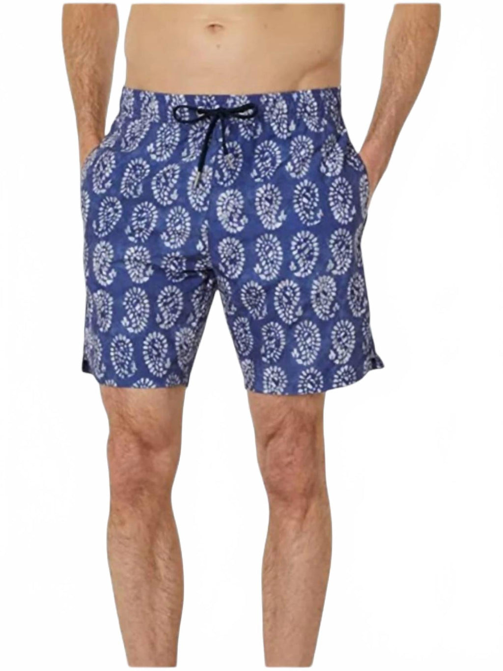 Men's Paisley Swim Shorts In Blue