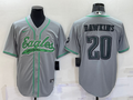 Men's Philadelphia Eagles Brian Dawkins #20 Gray Game Jersey1 Joint Edition