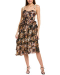 JL LUXE Tiered Midi Dress