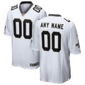 Custom New Orleans Saints White 2018 Game Jersey1