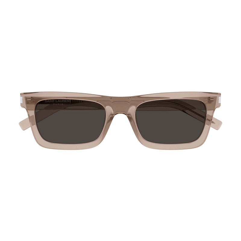 Saint Laurent Sunglasses Rectangle Full Rim, Black Frame And Yellow Lens Sl461Betty008