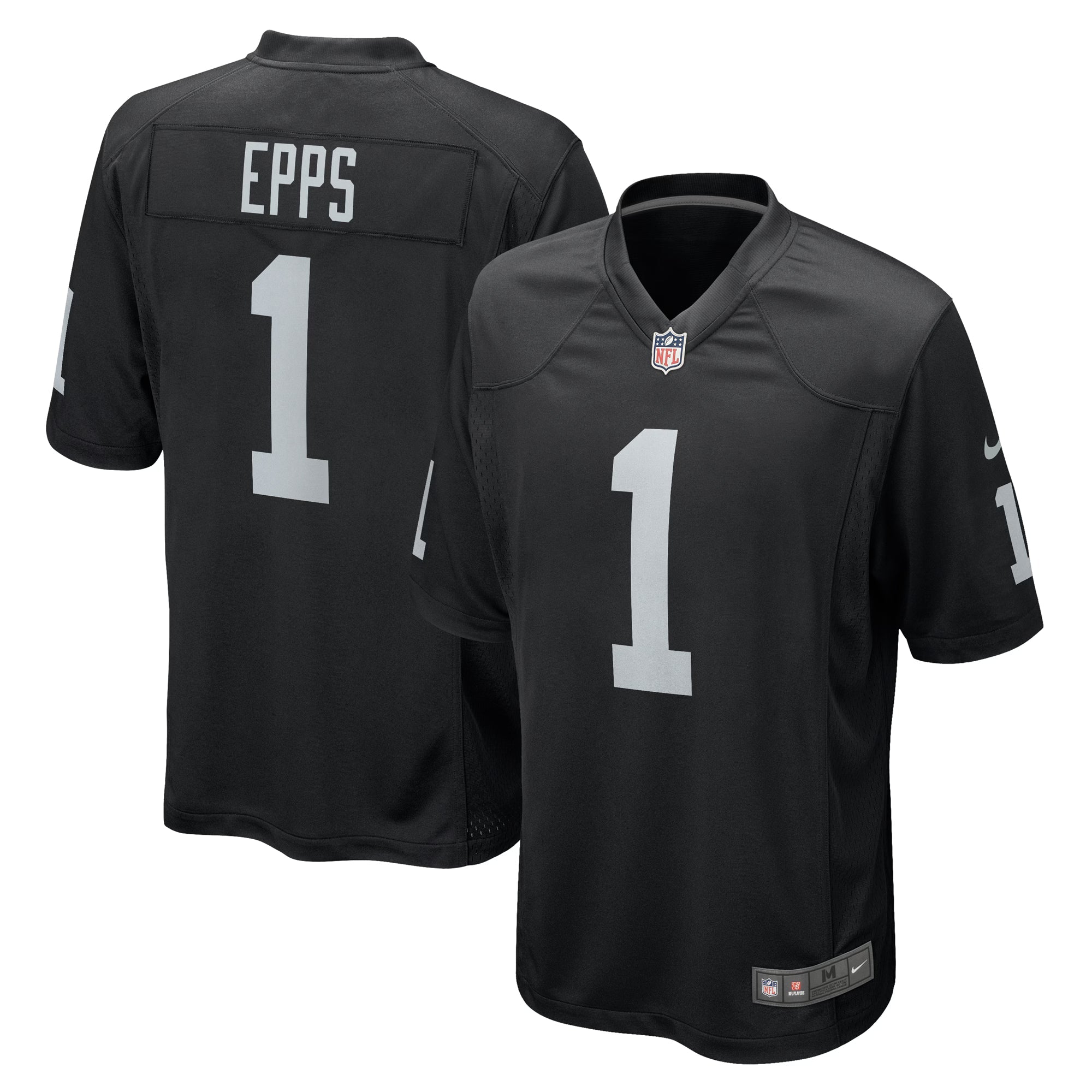 Las Vegas Raiders Marcus Epps Black Game Player Jersey