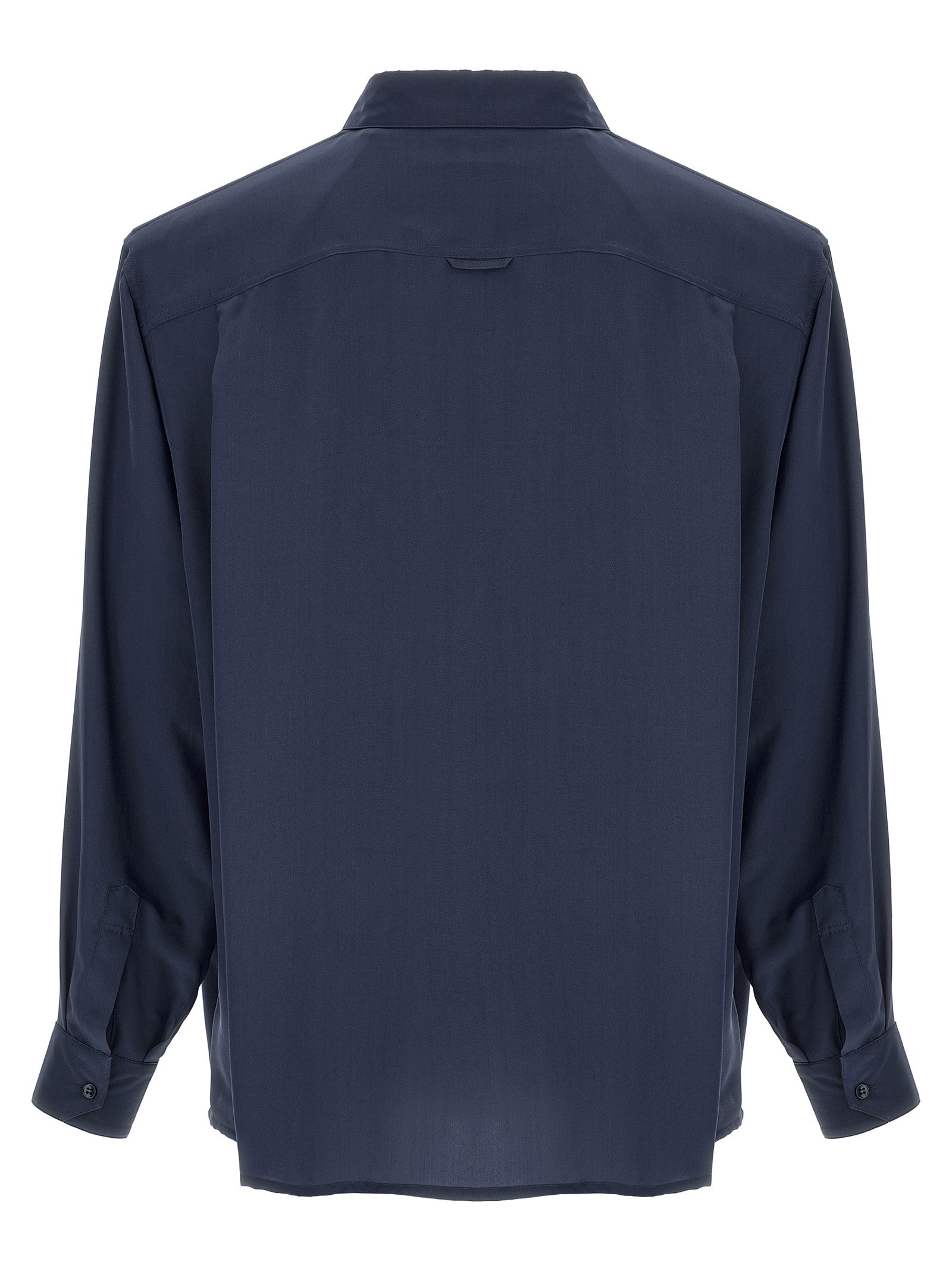 Saint Laurent Men Viscose And Silk Shirt