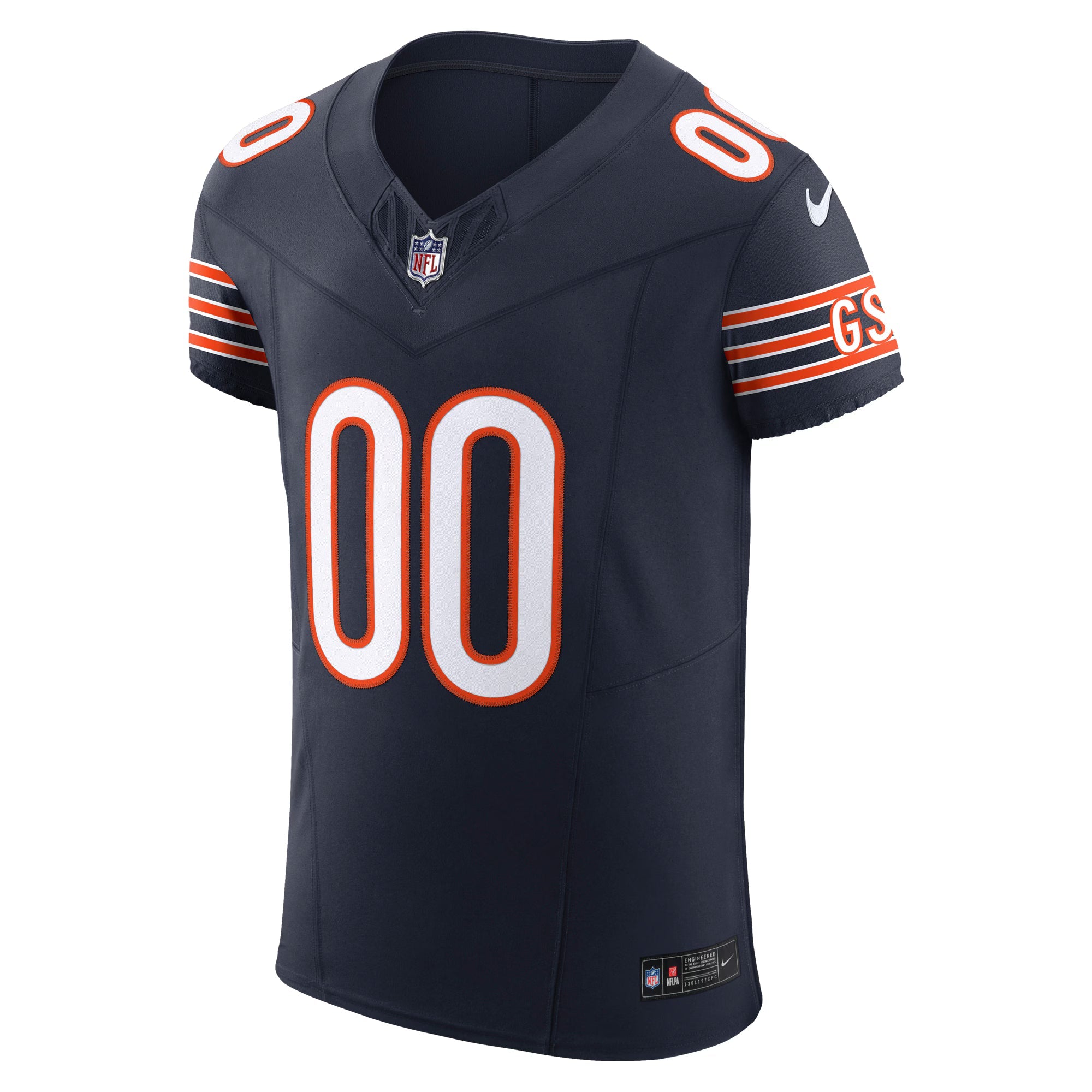 Chicago Bears Navy Vapor F.U.S.E. Elite Custom Jersey