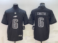 Men's Philadelphia Eagles DeVonta Smith #6 Black RFLCTV Limited jersey