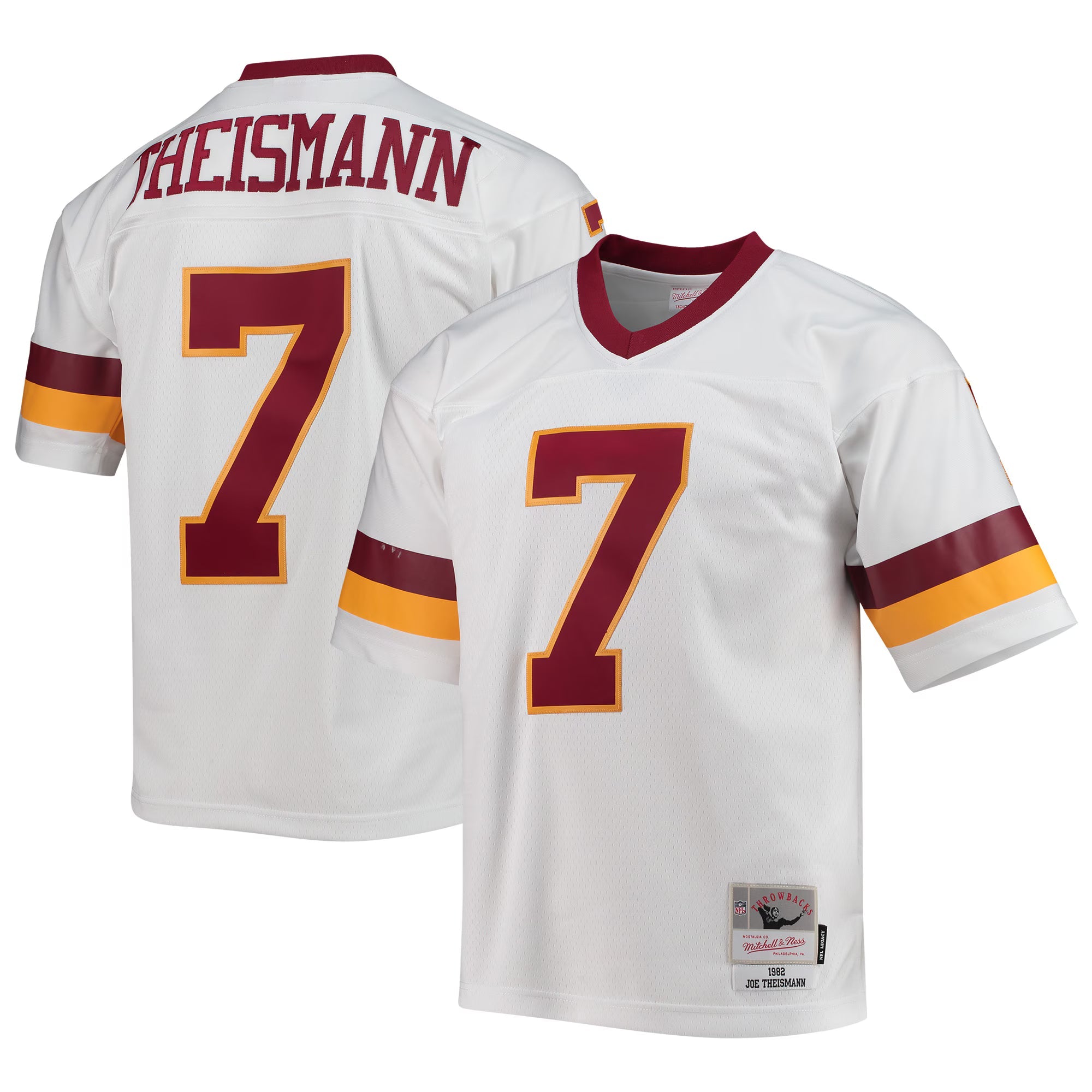 Washington Football Team Joe Theismann Mitchell & Ness White Legacy Replica Jersey