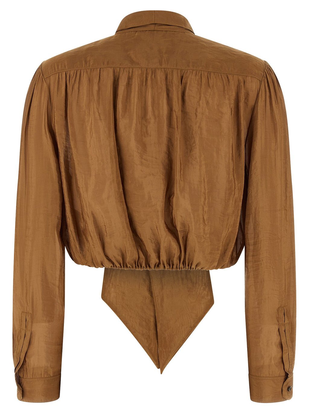 Saint Laurent Women Lavallière Neck Blouse