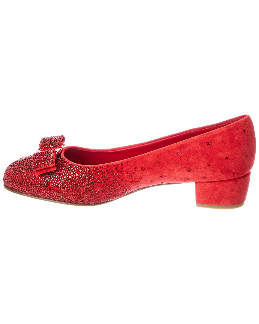 Ferragamo Vara Swa Suede Pump