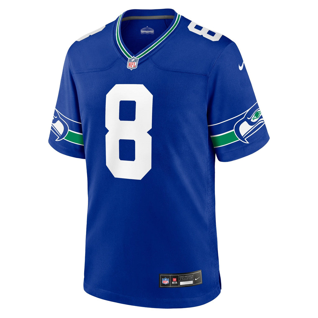 Seattle Seahawks Coby Bryant Royal Throwback Player Game Jersey