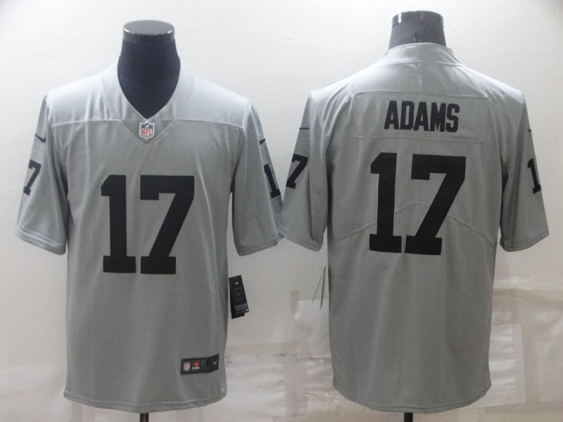 Men's Las Vegas Raiders Davante Adams #17 Gray Inverted Legend Jersey1