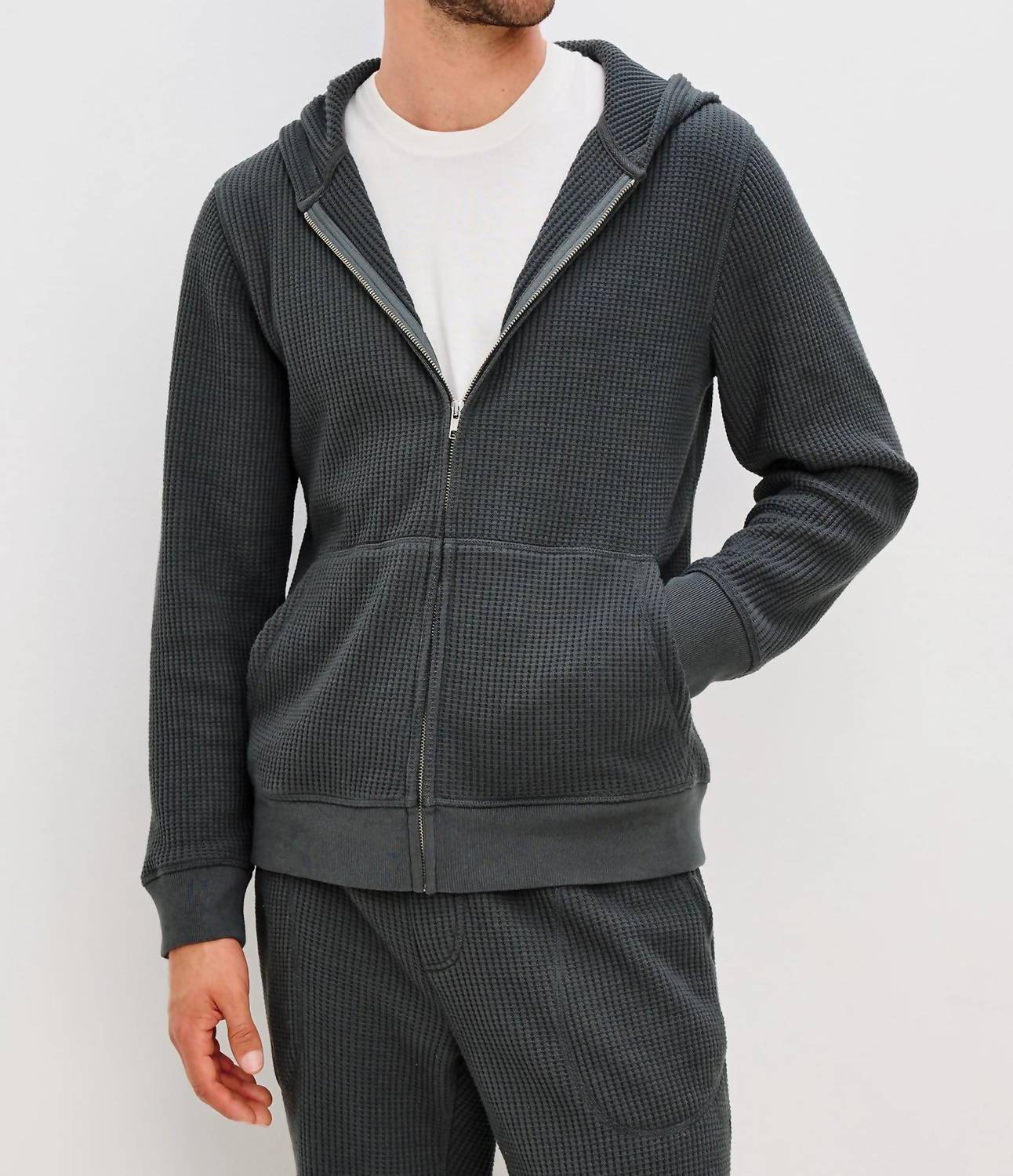 Kenton Zip Up Jacket In Ink