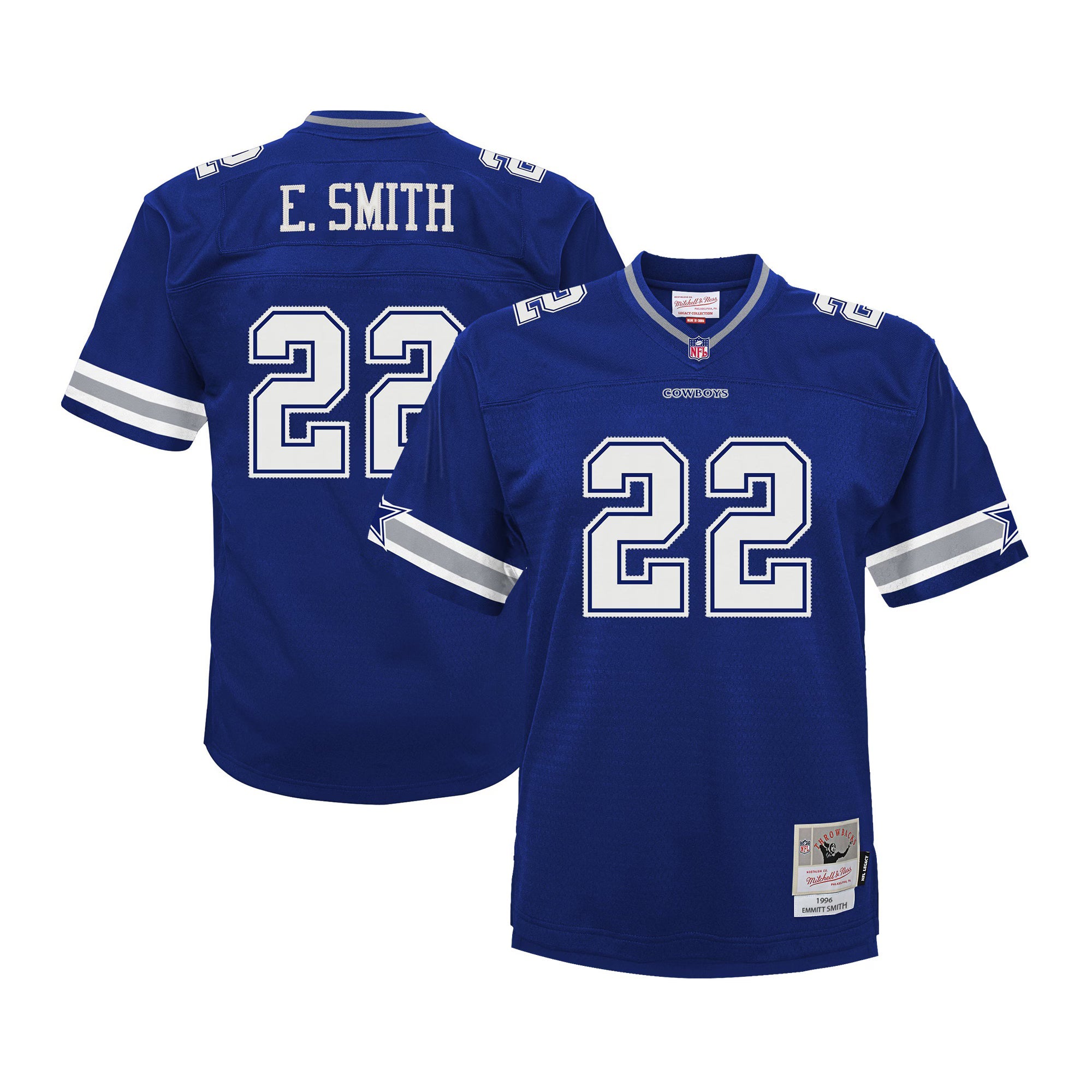Dallas Cowboys Emmitt Smith Mitchell & Ness Navy Big & Tall 1996 Legacy Retired Player Jersey