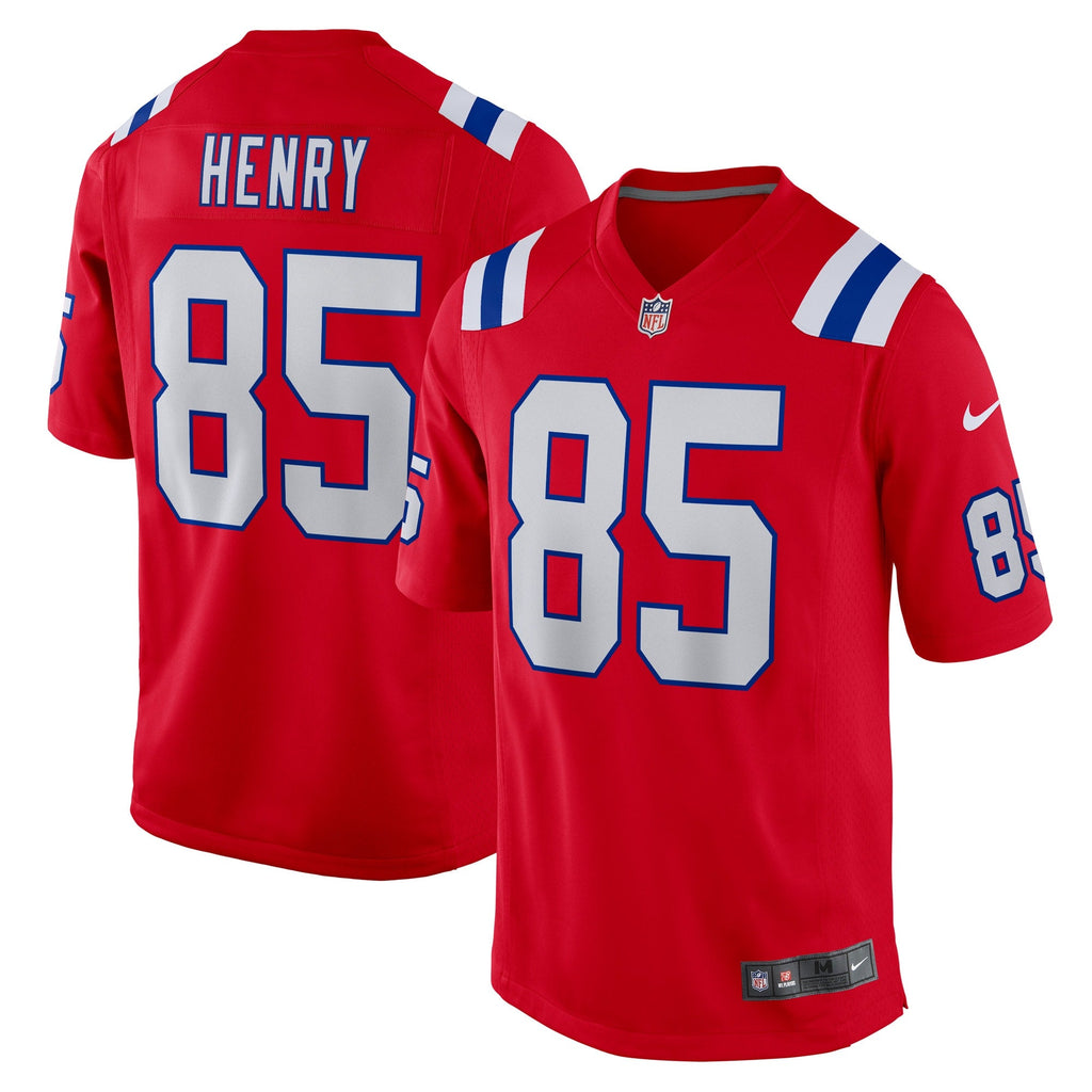 New England Patriots Hunter Henry Red Game Alternate Jersey